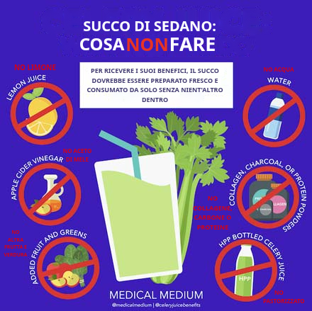 Succo di Sedano - Cosa Non Fare