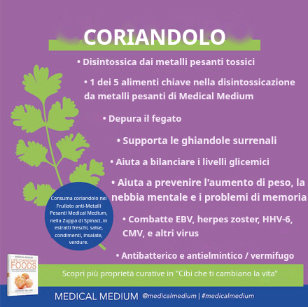 Coriandolo - Cibo che Cambia la Vita