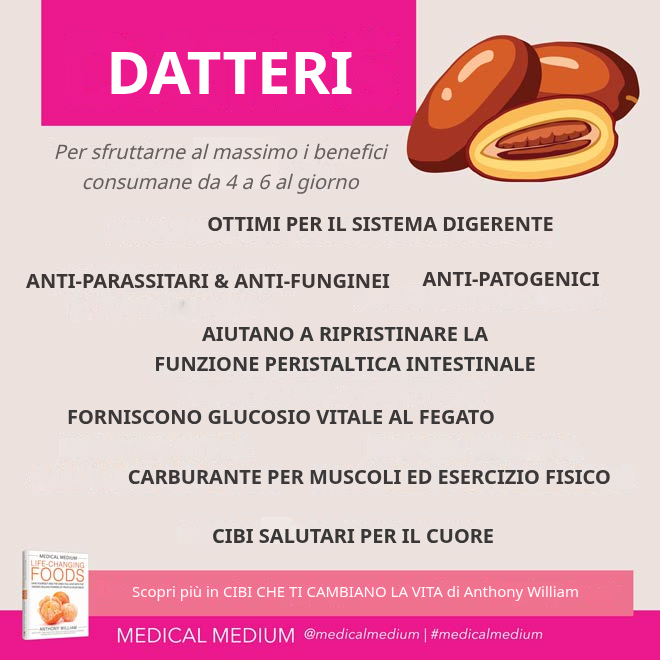 Datteri: aiuto digestivo
