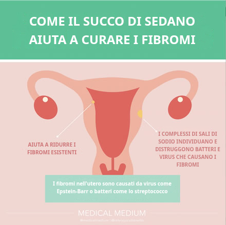 Come il Succo di Sedano Aiuta a Guarire i Fibromi