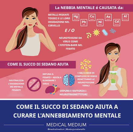 Come il Succo di Sedano Aiuta a Guarire la Nebbia Mentale