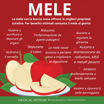 Mele: detergente per il colon