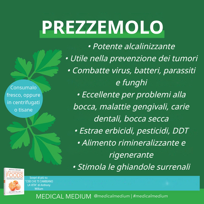 Prezzemolo: Erba Alcalinizzante
