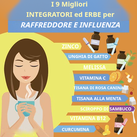 9 Principali Erbe e Integratori per Raffreddore e Influenza