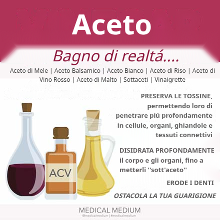 Verifica della realtà sull'aceto